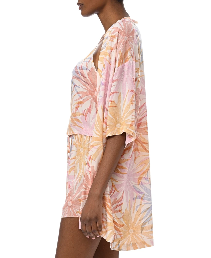 Splendid Women's 3-Pc. Robe, Tank Top & Shorts Sleep Set
