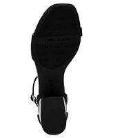 Anne Klein Women's Mia Ankle Strap Block Heel Dress Sandals