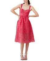 French Connection Women's Embroidered Lace Sleeveless Dress