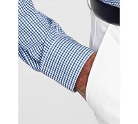 Tayion Collection Men's Slim-Fit Check Dress Shirt