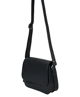 Mancini Pebble Alison Leather Crossbody Handbag
