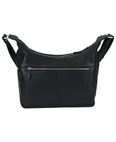 Mancini Pebble June Leather Crossbody Handbag