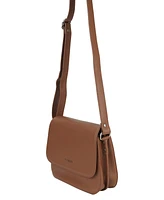 Mancini Pebble Alison Leather Crossbody Handbag