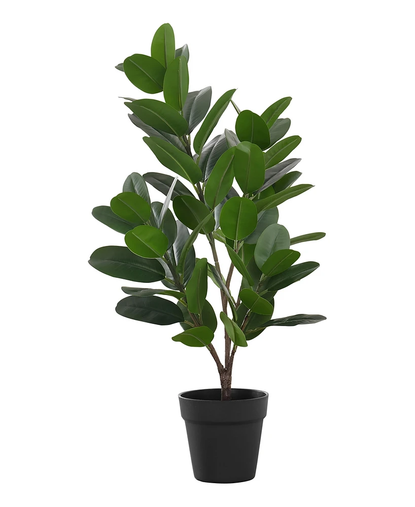 Monarch Specialties 28" Indoor Artificial Floor Garcinia Tree with Black Pot