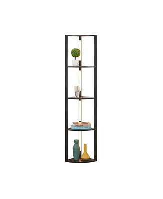 Fenlo Fancy Edge - Led Corner Display Shelf Floor Lamp with 3 Brightness Levels