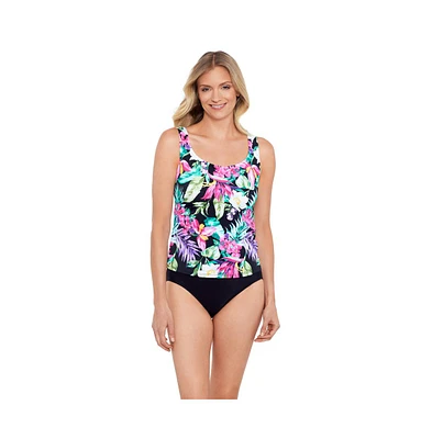 ShapeSolver by Penbrooke Women's Mastectomy Tankini Swimsuit Top