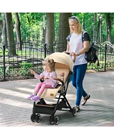 Lightweight Aluminum Frame Baby Stroller with Net