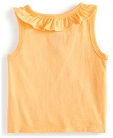 First Impressions Baby Girls Solid Ruffle-Trim Tank, Created for Macy's