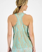 Id Ideology Women's Geo-Print Mesh Tank, Created for Macy's