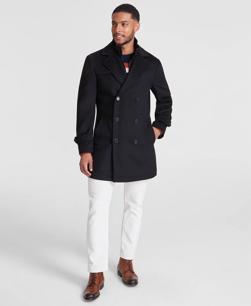 Michael Kors Men's Classic-Fit Wool Blend Solid Overcoat