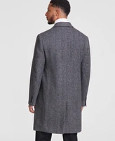 Michael Kors Men's Classic-Fit Wool Blend Herringbone Overcoat