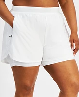 Id Ideology Plus 3-In-1 Running Shorts, Created for Macy's