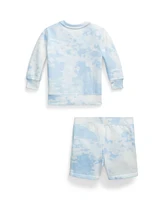 Polo Ralph Lauren Baby Boys Bear Fleece Sweatshirt and Shorts Set