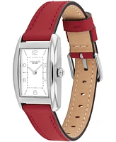Coach Women's Reese Red Leather Watch 24mm
