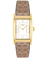 Coach Women's Resse Tan Signature C Canvas Watch 24mm