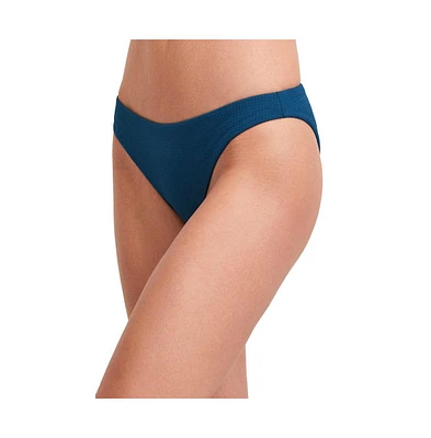 au naturel by Gottex Women's Solid textured mid-rise swim bottom