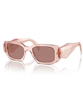 Prada Symbole Rectangular Women's Sunglasses, Pr 17WS