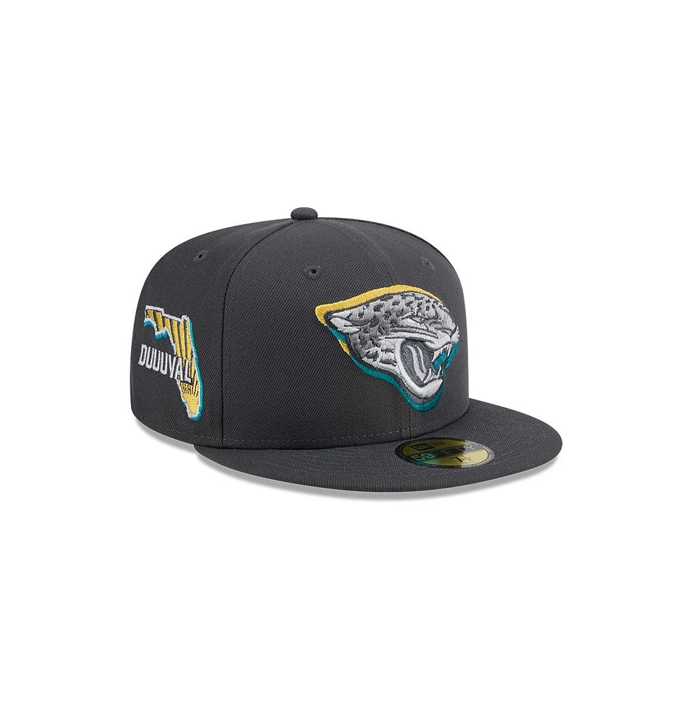 Men's New Era Jacksonville Jaguars 2024 Nfl Draft On Stage 59FIFTY Fitted Hat