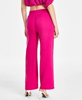 Dkny Jeans Women's High-Rise Gauze Straight-Leg Pants