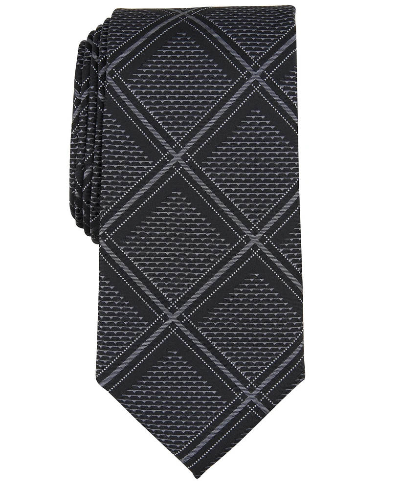 Perry Ellis Men's Bannos Large Grid Tie