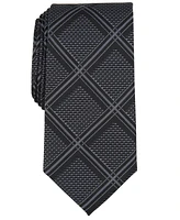 Perry Ellis Men's Bannos Large Grid Tie