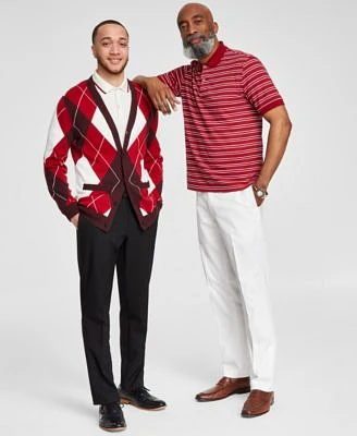 Club Room Mens Crimson Cream Sportswear Created For Macys