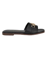 Tommy Hilfiger Women's Pipper Logo Flat Slide Sandals