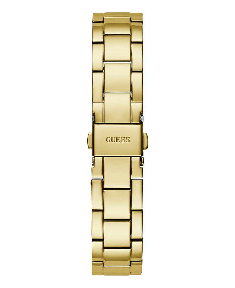 Guess Women's Date Gold-Tone Stainless Steel Watch, 34mm