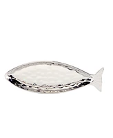 Certified International Silver Coast 3-d 2Pc Fish Platter Set