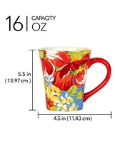 Certified International Blossom Set of 4 Mugs