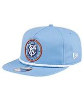 Men's New Era Sky Blue New York City Fc The Golfer Kickoff Collection Adjustable Hat