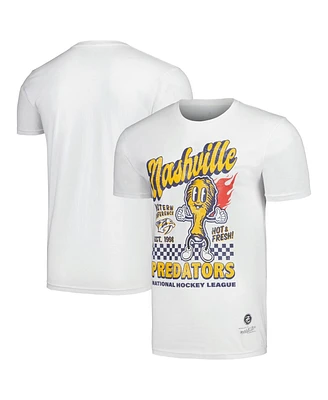 Men's Mitchell & Ness White Nashville Predators Nashville Hot Chicken T-shirt