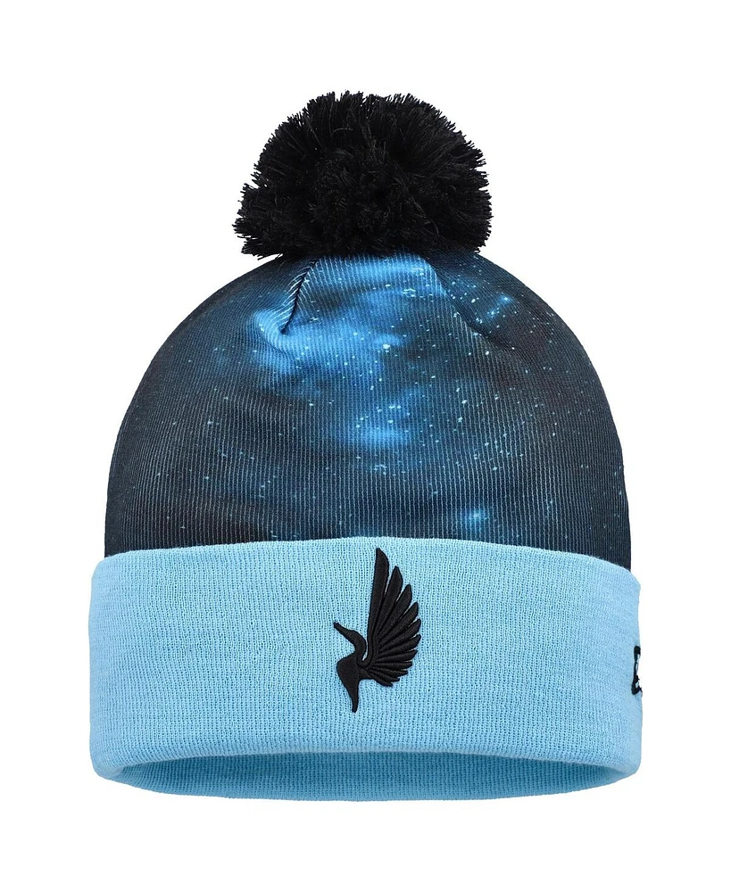 Men's New Era Black Minnesota United Fc Jersey Hook Cuff Knit Hat with Pom