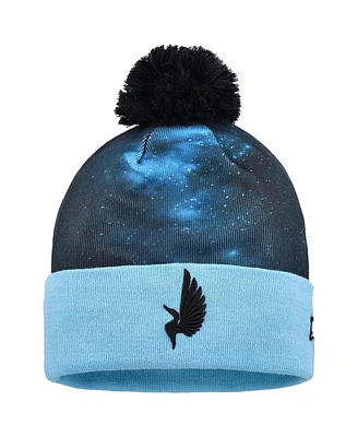 Men's New Era Black Minnesota United Fc Jersey Hook Cuff Knit Hat with Pom