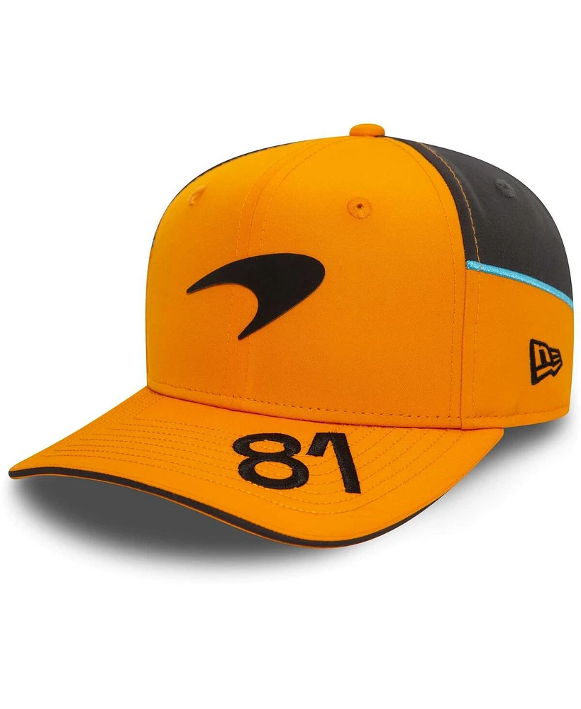 Men's New Era Oscar Piastri Orange McLaren F1 Team Driver 9FIFTY Adjustable Hat