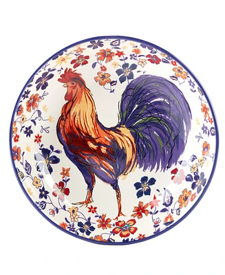 Certified International Morning Rooster Serving Bowl