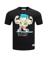 Men's Freeze Max Black SpongeBob SquarePants Musclebob Buffpants T-shirt