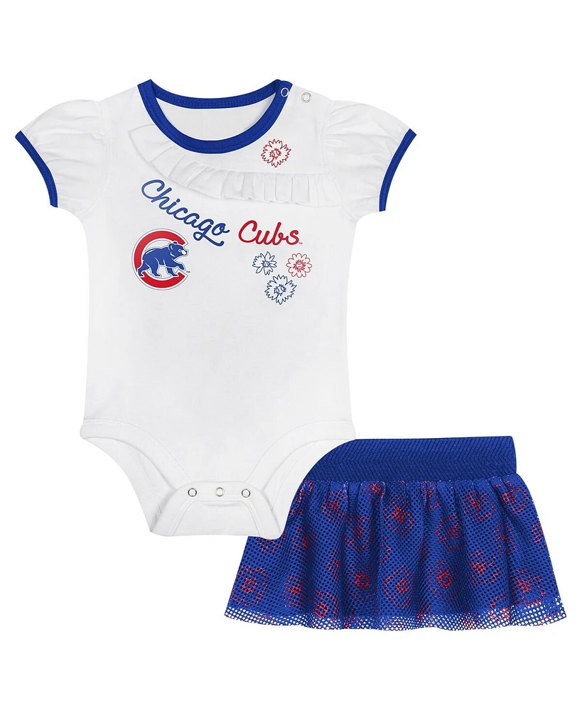 Baby Boys and Girls Chicago Cubs Sweet Bodysuit Skirt Set