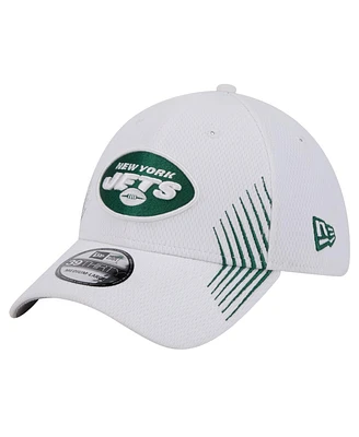 Men's New Era White York Jets Active 39THIRTY Flex Hat