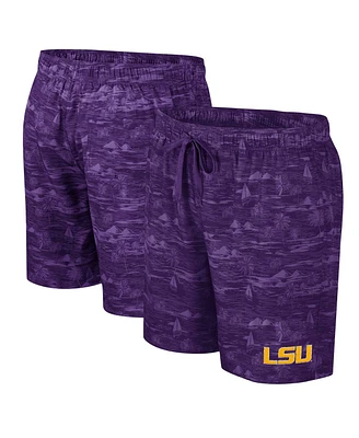 Men's Colosseum Purple Lsu Tigers Ozark Swim Shorts