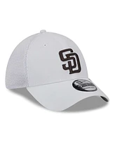 Men's New Era White San Diego Padres  Neo 39THIRTY Flex Hat