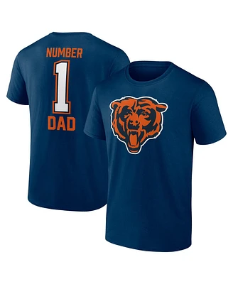 Men's Fanatics Navy Chicago Bears Father's Day T-shirt