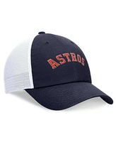 Men's Nike Navy Houston Astros Evergreen Wordmark Trucker Adjustable Hat