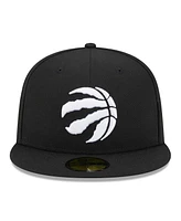 Men's New Era Black Toronto Raptors Evergreen 59FIFTY Fitted Hat