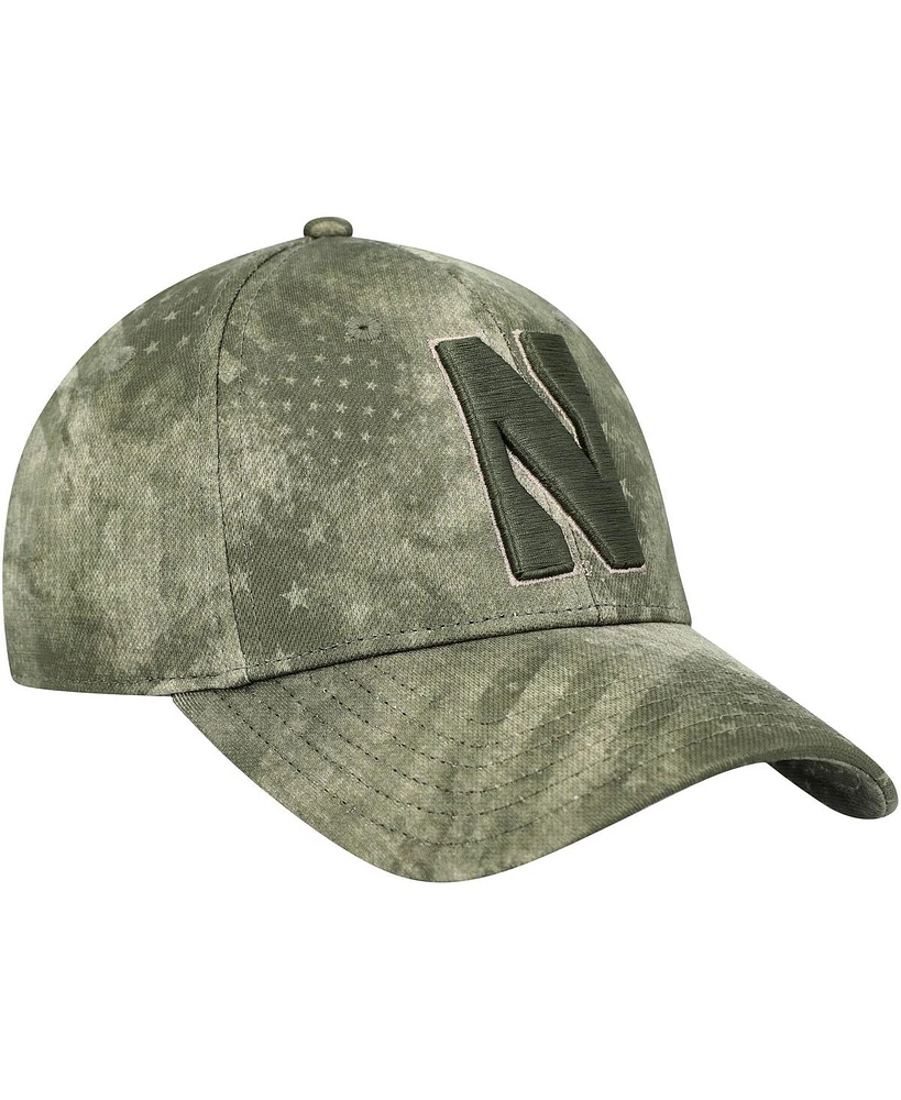 Men's Under Armour Camo Northwestern Wildcats Blitzing Performance Adjustable Hat