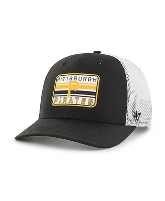 Men's '47 Brand Black Pittsburgh Pirates Drifter Trucker Adjustable Hat