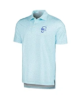 Men's Peter Millar Aqua Wm Phoenix Open Worth A Shot Performance Jersey Polo Shirt