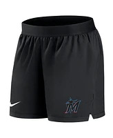 Women's Nike Black Miami Marlins Authentic Collection Team Performance Shorts