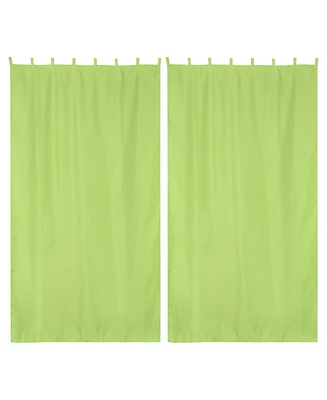 Yescom 54"x108" Outdoor Privacy Curtain Panel Tab Top UV30+ Porch Pergola Deck Piece