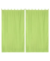 Yescom 54"x108" Outdoor Privacy Curtain Panel Tab Top UV30+ Porch Pergola Deck Piece